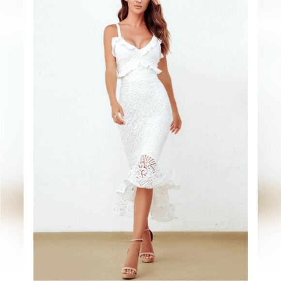 NEW Two Sisters The Label Leanne Dress in White, size US 6 - Picture 2 of 4